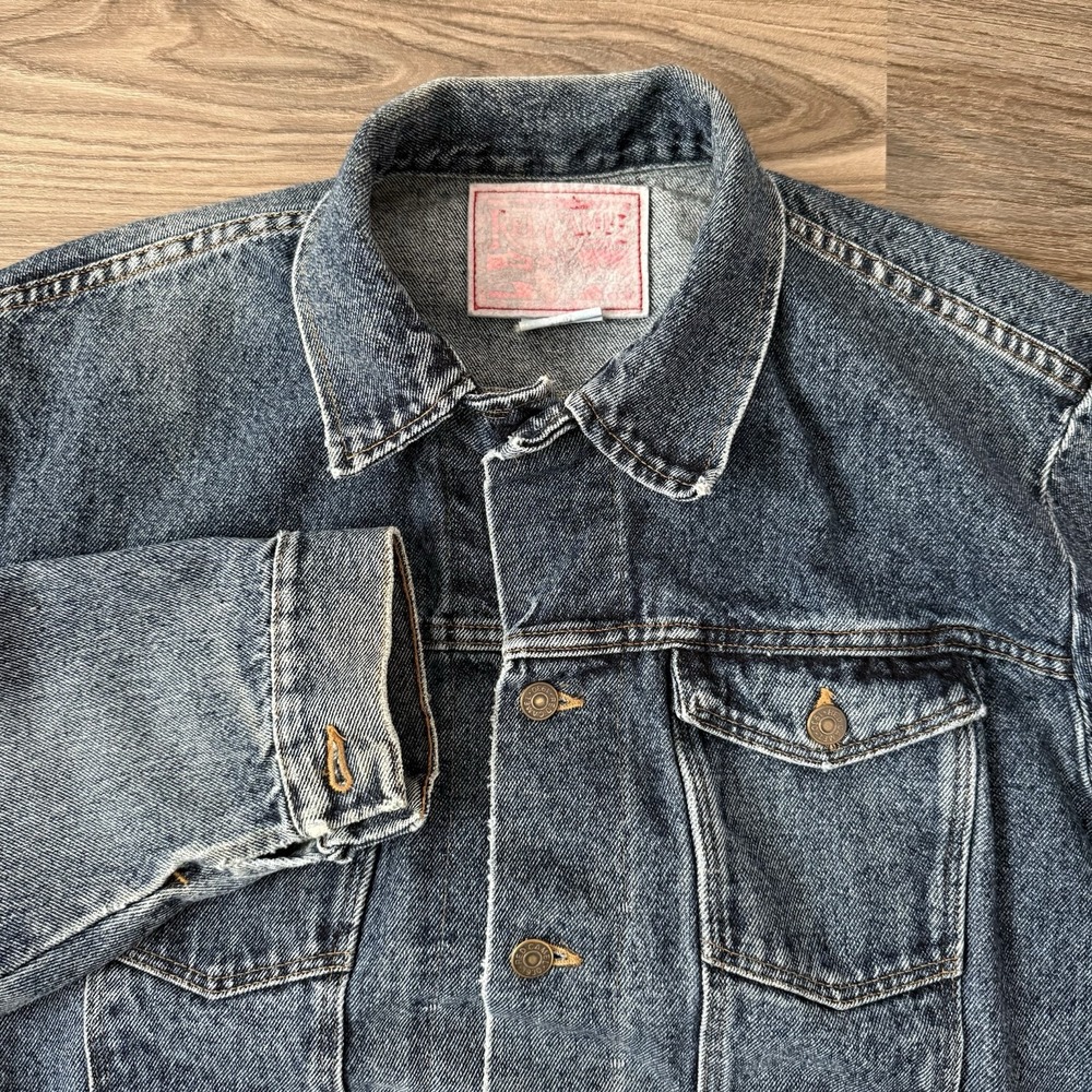 Vintage Red Camel Jean Jacket Large Made In USA